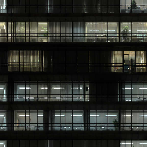 HighRiseNight0023 - Free Background Texture - building facade highrise